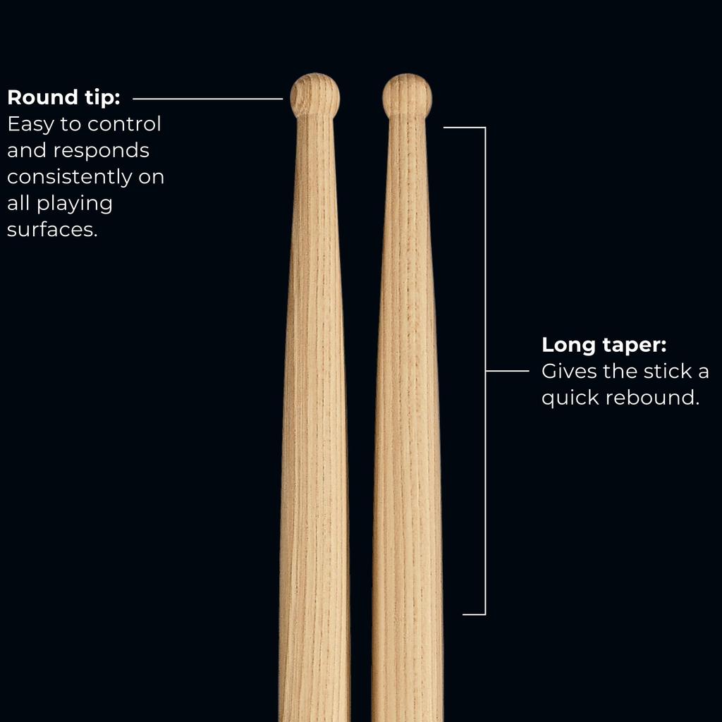 MEINL Stick Brush Meinl Drumstick Signature Model Calvin Rodgers Hickory Round Tip SB601 X & (419 14.2mm) []