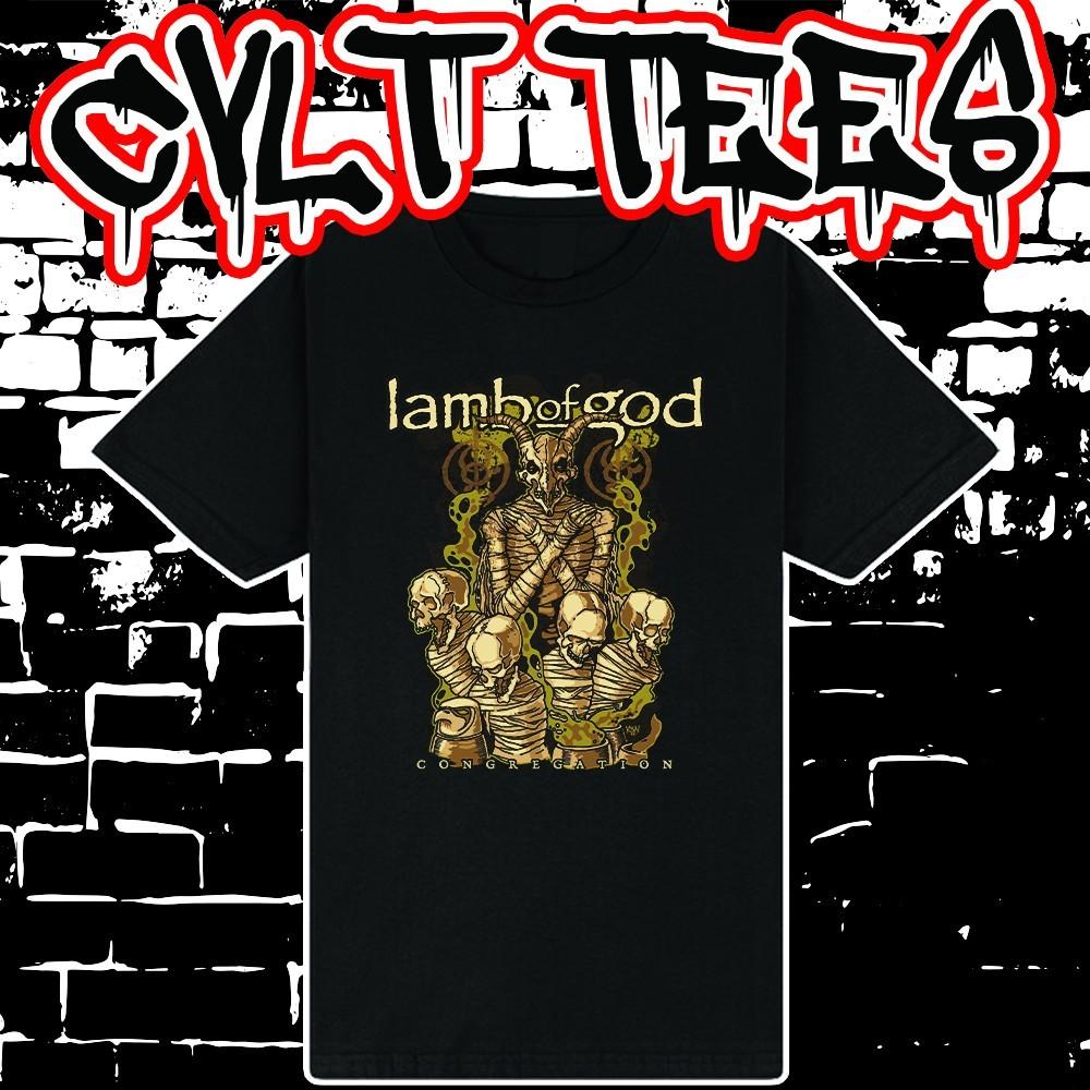 Lamb of God style Band Tee ~ 100% Cotton Unisex T-Shirt M