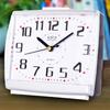 1pcs Quartz Clock Movement Alarm  Table Bedside Silent Travel Mini  Night Glow