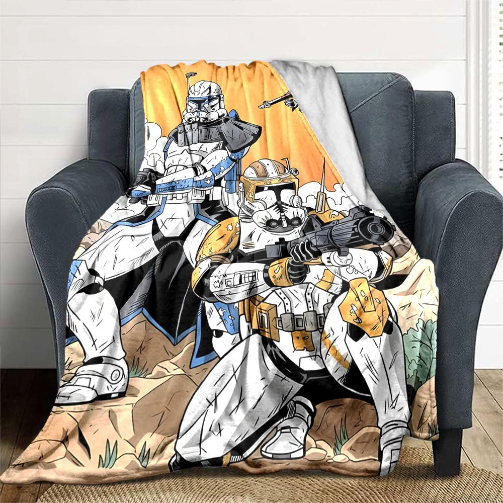 Star Wars Blanket Durable Comfort Perfect for Office Chair Livingroom All-Season Use Stylish Decor Perfect Gift for Relatives and Friends