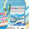 Acrylic Marker 12/24/36/48 Color Acrylic Paint Pen Brush Tip Marker for Painting On Paper Wood Glass Fabric Metal Stone