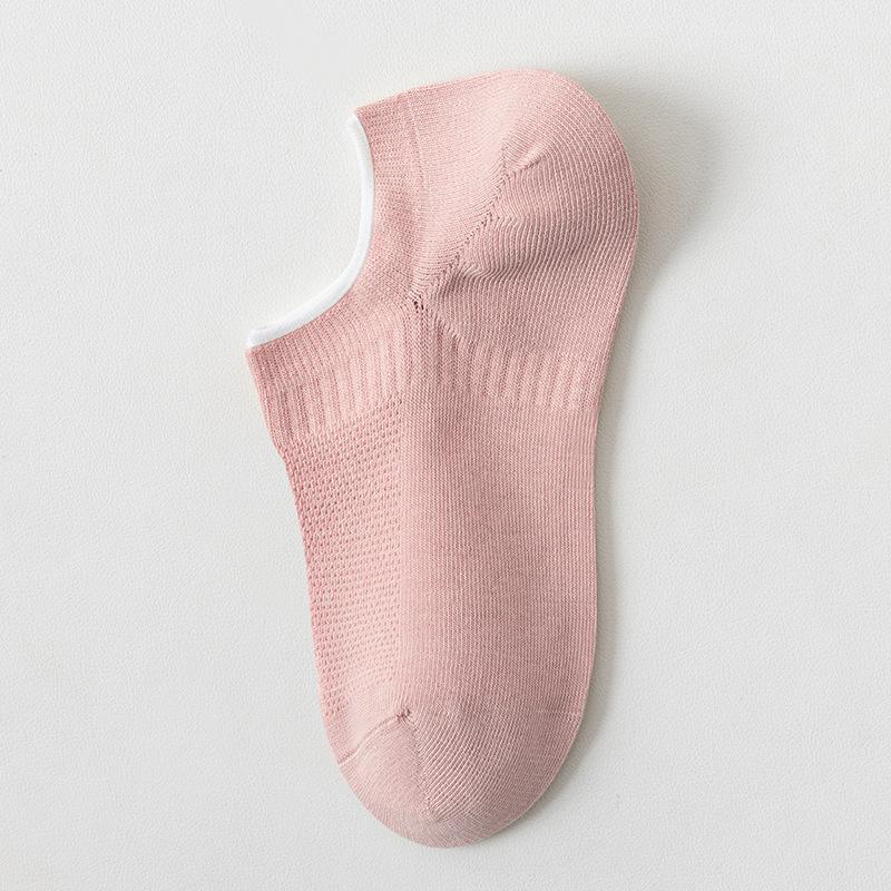 Women's Spring and Summer Pure Cotton Socks, Women's Thin All-cotton Mesh Socks, Loose Summer Short Socks, Invisible Socks