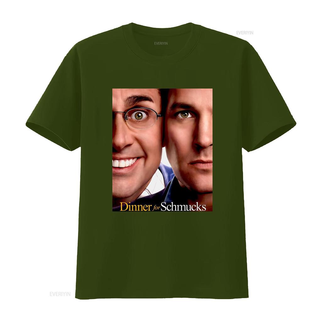 Funny Classic Comedy Dinner for Schmucks Character Print Casual T Shirt vintage Washed Top For Everyday Wear Stylish fashion