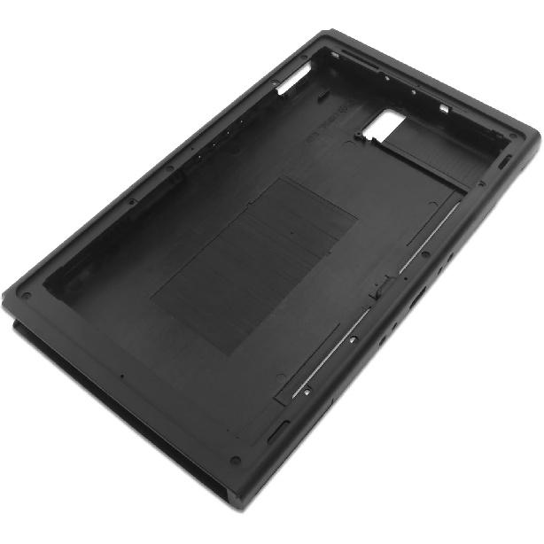 Rear Back Cover Replacement Top Bottom Housing Shell Case Compatible with Switch Backplate Switch Accessories (Black, US Edition)