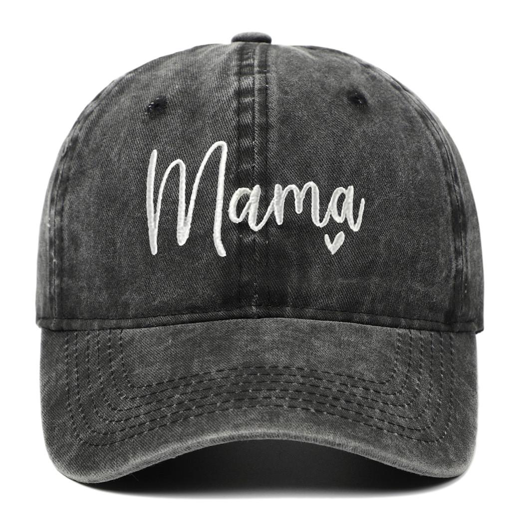 Classic Mama Embroidered Baseball Cap With Adjustable Fit For Casual Wear