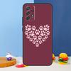 Cat Dog Paws Case For Samsung Galaxy A54 A34 A14 A13 A53 A16 A26 A36 A56 A12 A22 A32 A52 A06 A15 A35 A55