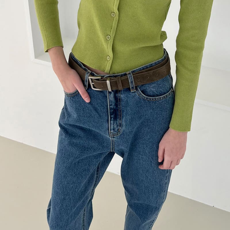 

OVEOF Металлическая пряжка Замшевый ремень_Хаки FREE