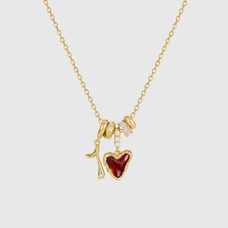 

Multi-Pendant Multi-Element Stainless Steel Necklace Simple And Versatile Series Style Collarbone Chain