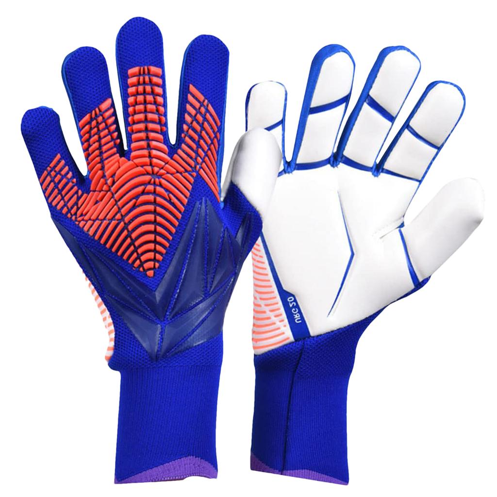 Guanti da Portiere da Calcio in Lattice Guanto da Portiere Guanto da Portiere Antiscivolo Attrezzatura per la Protezione delle Dita Calcio Giovanile Tutto per il Calcio