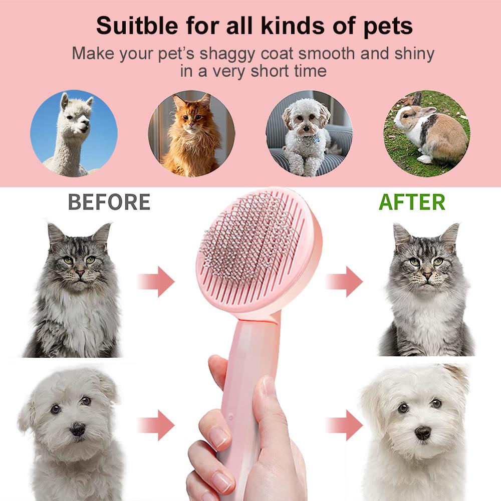 1pc spazzola per rimuovere i peli di animali domestici pettine per capelli per cani di gatto rimuove il pettine massaggiatore corto articoli per animali domestici