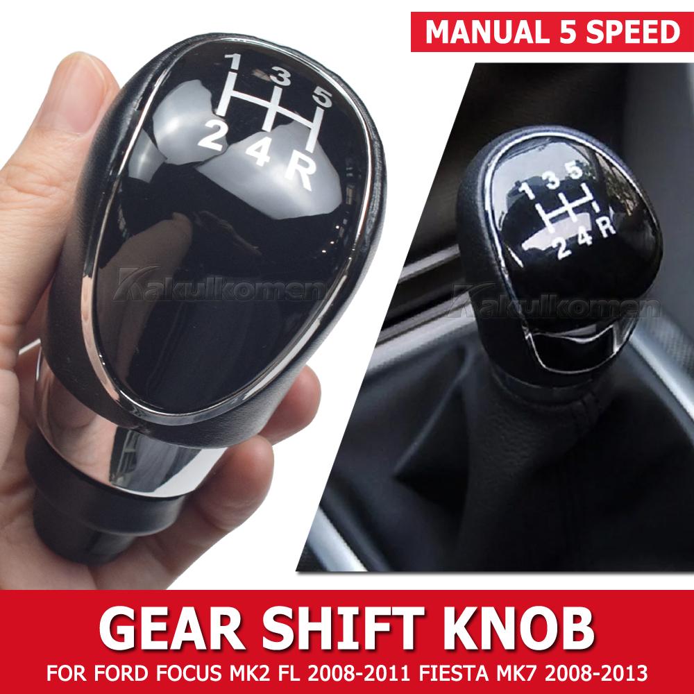 For Ford Focus 2 3 MK2 MK3 Fiesta Ecosport C-Max Kuga S-max 5/6 Speed Gear Shift Knob Lever HandBall Gaiter Boot Leather Cover