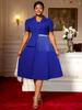 Robes de luxe pour femmes invitées de mariage, élégantes à col en V, manches courtes à volants, fente irrégulière, moulantes, chics, robes de soirée tendance