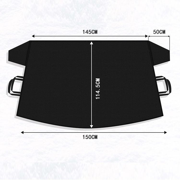 Car Windshield Cover Snow Ice Frost Protector Sun Shade Snow Cover Winter Windproof Front Windshield Protector Universal Fit for SUV Sedan