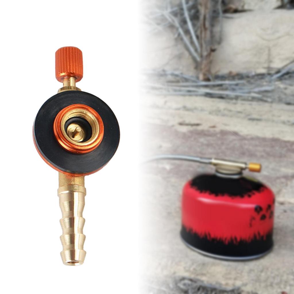 Gas Tank Adapter Converter Inflatable Valve for Barbecue Hiking Grilling