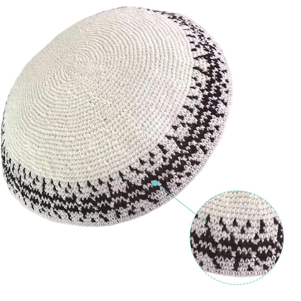 Kippah Muslims Men Namaz Prayer Hat Traditional Islamic Kufi Hat Eid Gift Crocheted Muslims Men Prayer Hat