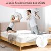 4Pcs Bed Sheet Straps Adjustable Elastic Length Bed Sheet Holders Mattress Clip Fasteners Cover Blankets Grippers Fixing Bedding