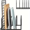 1Pc Cutting Board Organizer Cutting Board Holder Rack Baking Cookie Pan Sheets Cooling Small Racks Storage Stand for Kitchen Cabinet Countertop