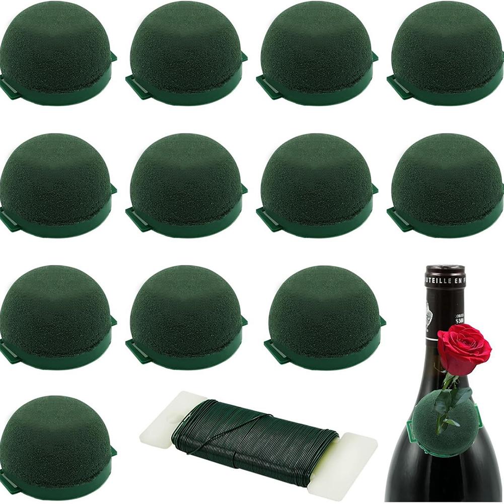 

12Pcs Round Floral Foam Mini Flower Foam Holder Keep Flowers Fresh Flower Arrangements Foam Art Craft Supplies