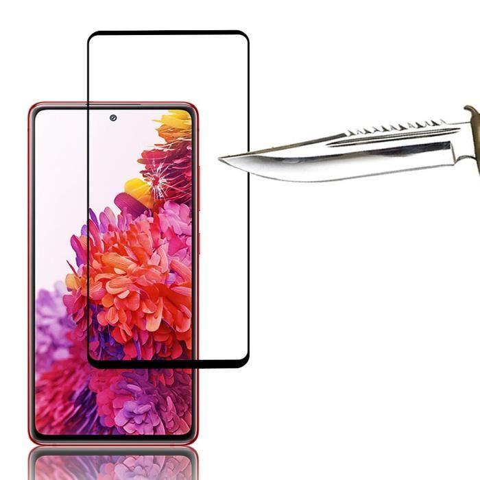 Film de protection d'écran - VCOMP - Samsung Galaxy S20 FE 2022 - Verre Trempé - Pack de 3 - Noir