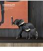 Modern Light Luxury Elephant Ornament - Resin Handicraft for Office, Living Room, or TV Cabinet Decoration