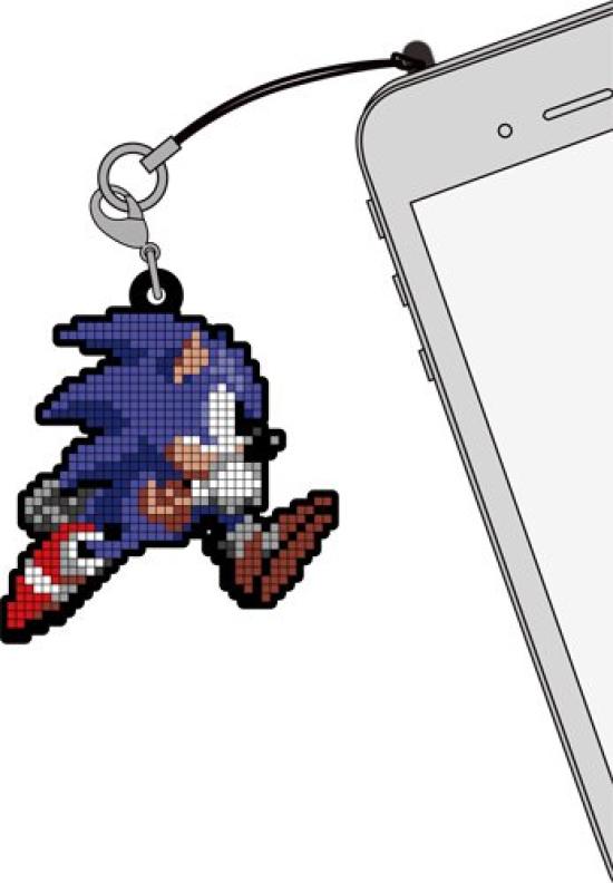 Sonic the Hedgehog Sonic Pixel Rubber Strap A