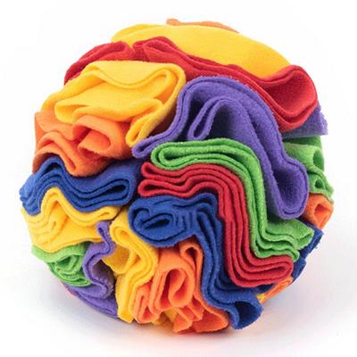 Neat Plus Dog Nose Work Ball Toy Ball Snack Snack Ball, Rainbow-15cm