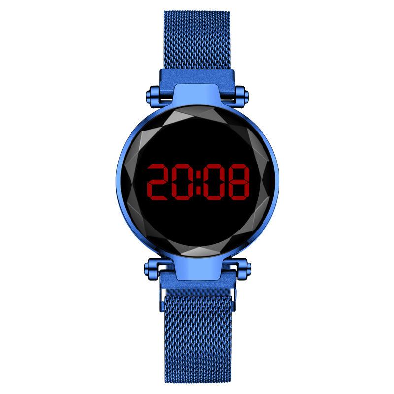 LED Elektronische Uhr Damen Uhr Damen Uhr Magnet Eisen Magnet Faul