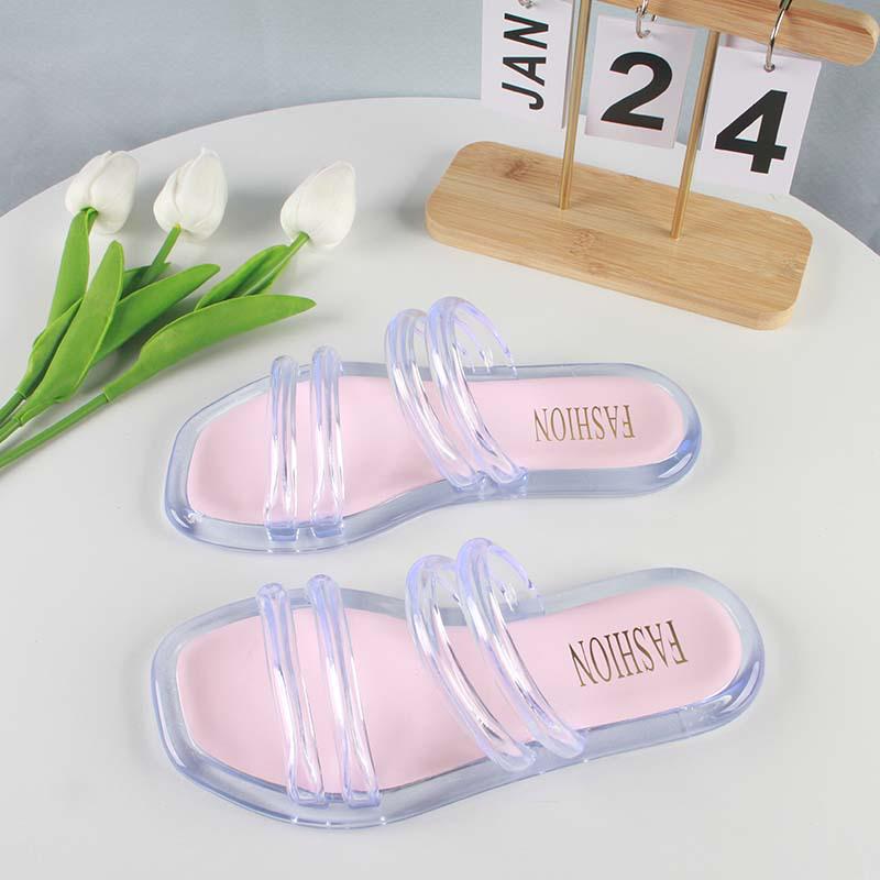 Yuzhihao Women s Summer Slip-On Slippers: Casual, Flat, One-Strap Beach Shoes. 37