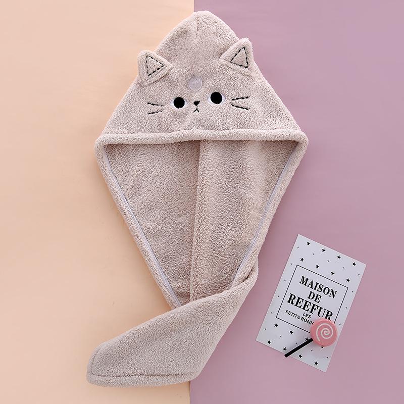 Embroidered Dry Hair Cap, Water Absorbing Shower Cap For The Head, Women'S Quick Drying Hair Care And Drying Tool.