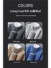Cardigan Jacquard in 100% Lana Pura da Uomo, Collo Alto Business Casual, Chiusura con Zip, Top Versatile dalla Vestibilità Larga