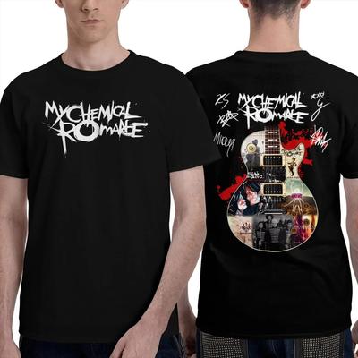 My Chemical Romance Rockband Är En Vardaglig T-shirt Lyxmärke för Både Män och Kvinnor Topp 2026 Ny