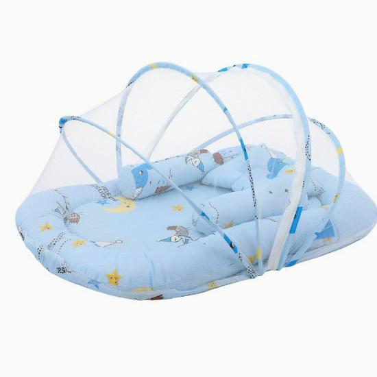 Infant Mosquito Net Bed Set with Sleeping Pad & Pillow (0-3 Years)