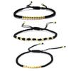 Classic Handmade Weaven Black String Bracelet For Women Irregular 4mm Beads Macrame Braclet Outdoor Camping Casual Accessories