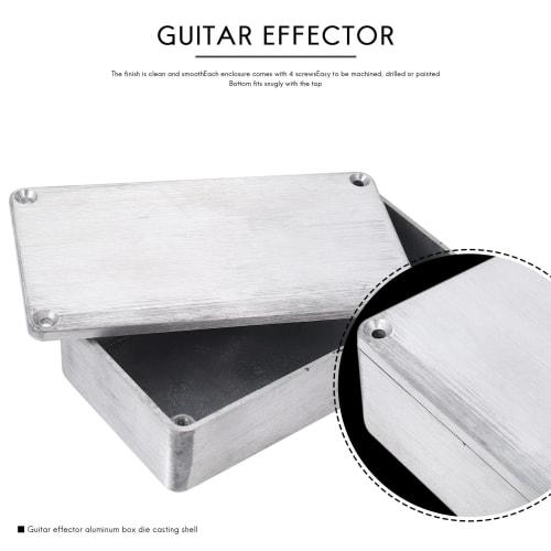 Ahvqevn 5-Piece Guitar Effect Pedal Aluminum Stompbox Enclosure for DIY Guitar Pedal Kit 1590B