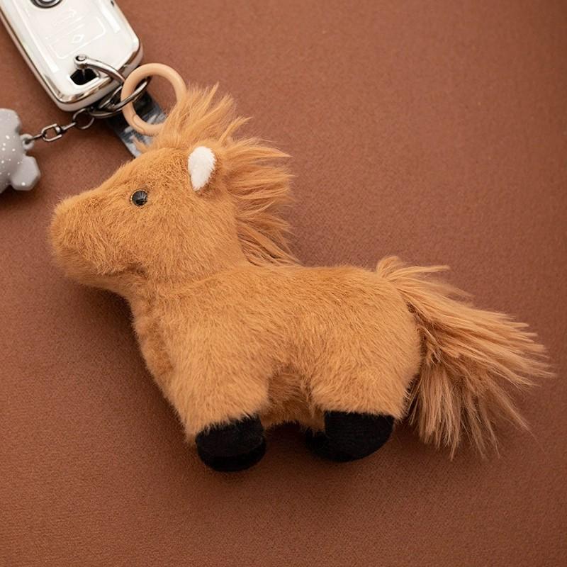 Plush Horse Keychain With Pp Cotton Filling For Kids And Gift Giving