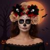 Halloween Decor Halloween Hair Hoop Simulation Flower Gothic Flower Hairband  Party