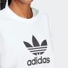 Adidas Originals Adicolor Classics Trefoil Logo Print Round Neck Loose Short Sleeve T-Shirt Women Tops White IC5467