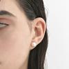 [925 silver] Pureline White pearl earrings 10mm (White) BH6E49641W9XXX