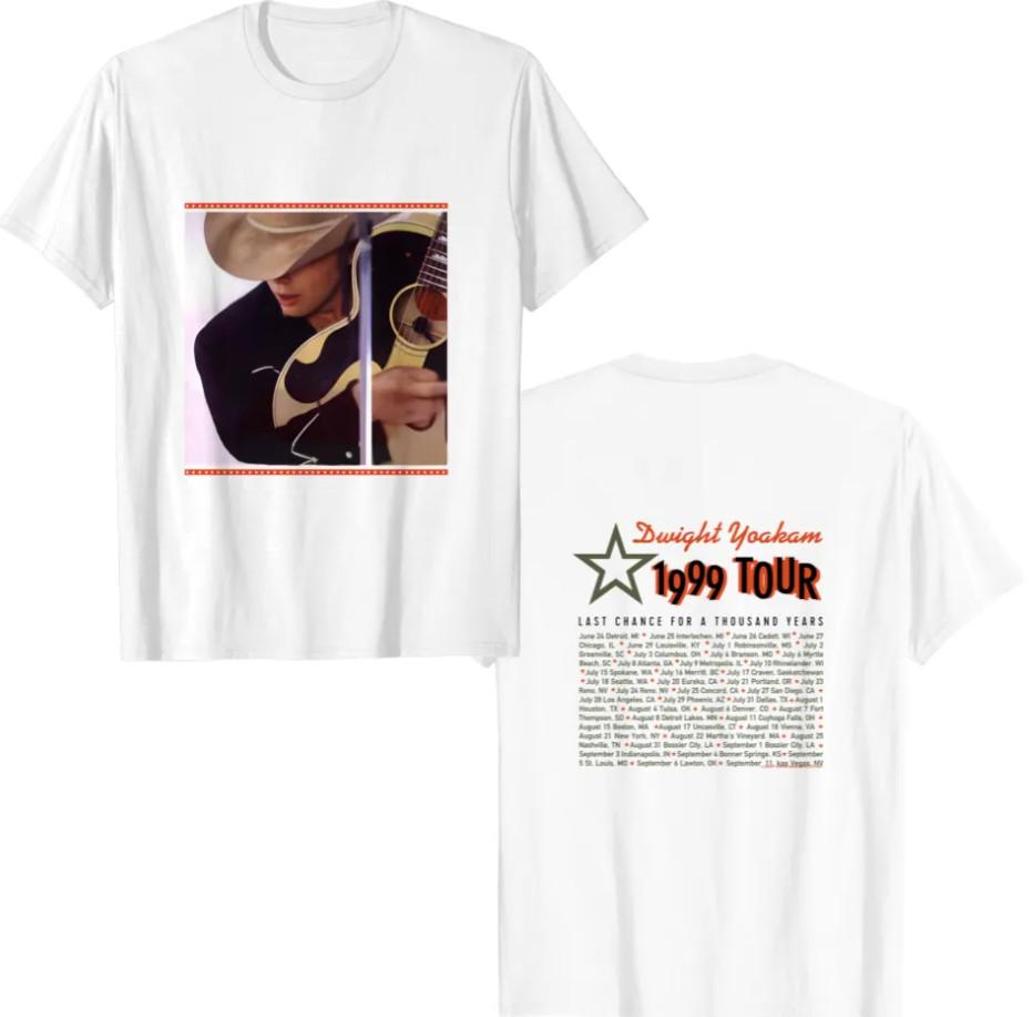 

90s Dwight Yoakam Last Chance For A Thousand Years Tour T-Shirt.Tshirt Unisex T-Shirt L