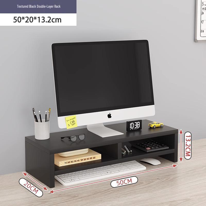 BIAZE Dual-Layer Monitor Riser with Desk Organizer