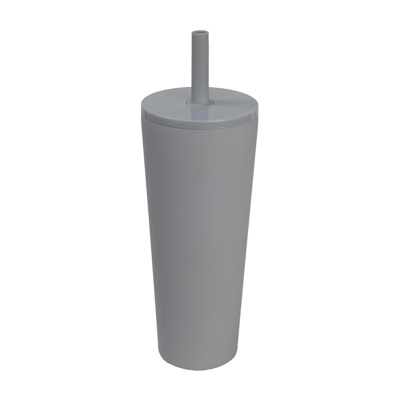 Popular Silicone Straw Stainless Steel Thermal Insulation Water Cup High Value Student High Value Large Capacity Straw Cup