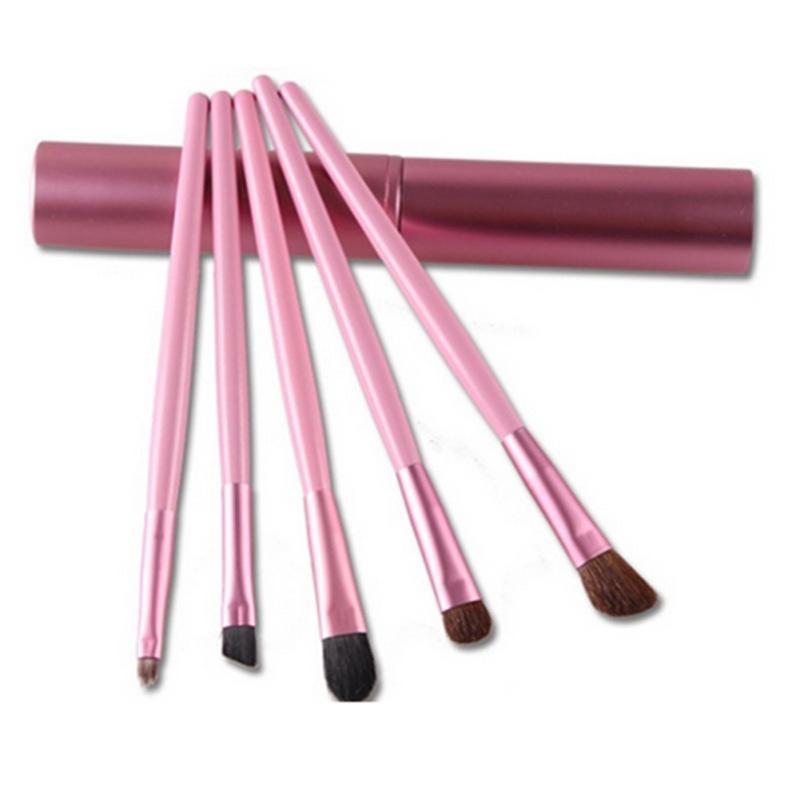 5ks přenosných mini štětců na líčení očí Set Eyeshadow Eyeliner Eyebrow Brush
