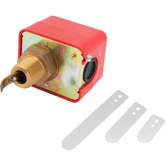 Joyzan Water Flow Switch, HFS 20 Sensor Oil Paddle Type Control Flowing Automatic SPDT Contacts Treatment System Stainless Steel R3/4 Thread 250V