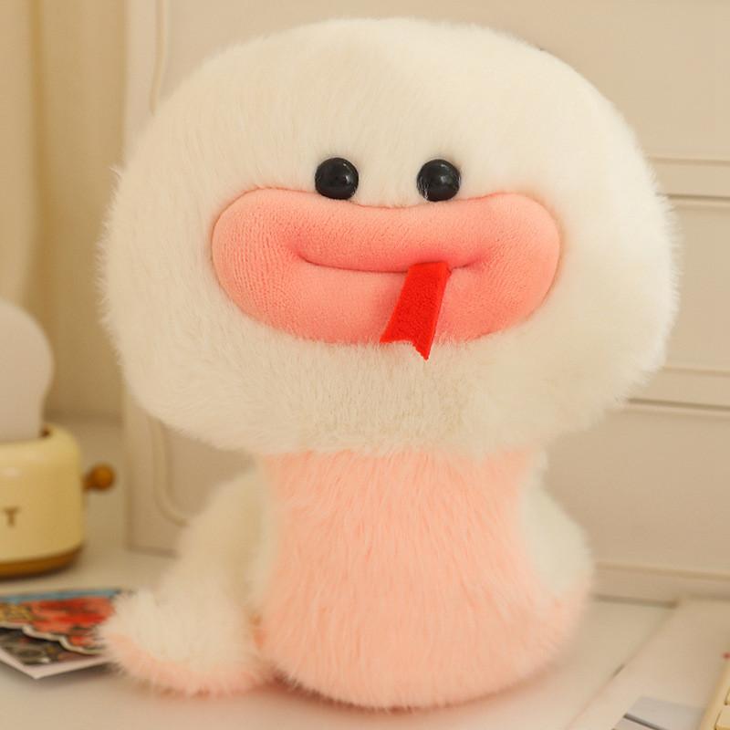 Snake White Little Plush Toy  Doll Plushie  Mascot Gift For Present Birthday