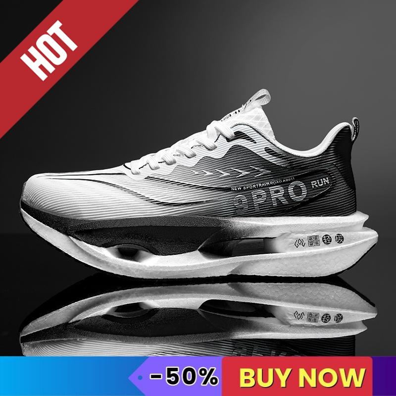 NEW Sports Running Shoes Men Marathon Sneakers Breathable Comfort Brand Trend Women Athletic Outdoor Race Sneakers Carbon Plate