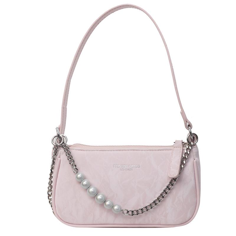 

Korean Style Women s Crossbody Shoulder Bag - Fashionable, Textured, Versatile, for Everyday Use 22*6*11cm розовый