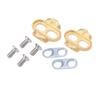 1Pair Bicycle Pedal Cleats Copper Bike Pedal Locking Plate Bike Upgraded Accessories