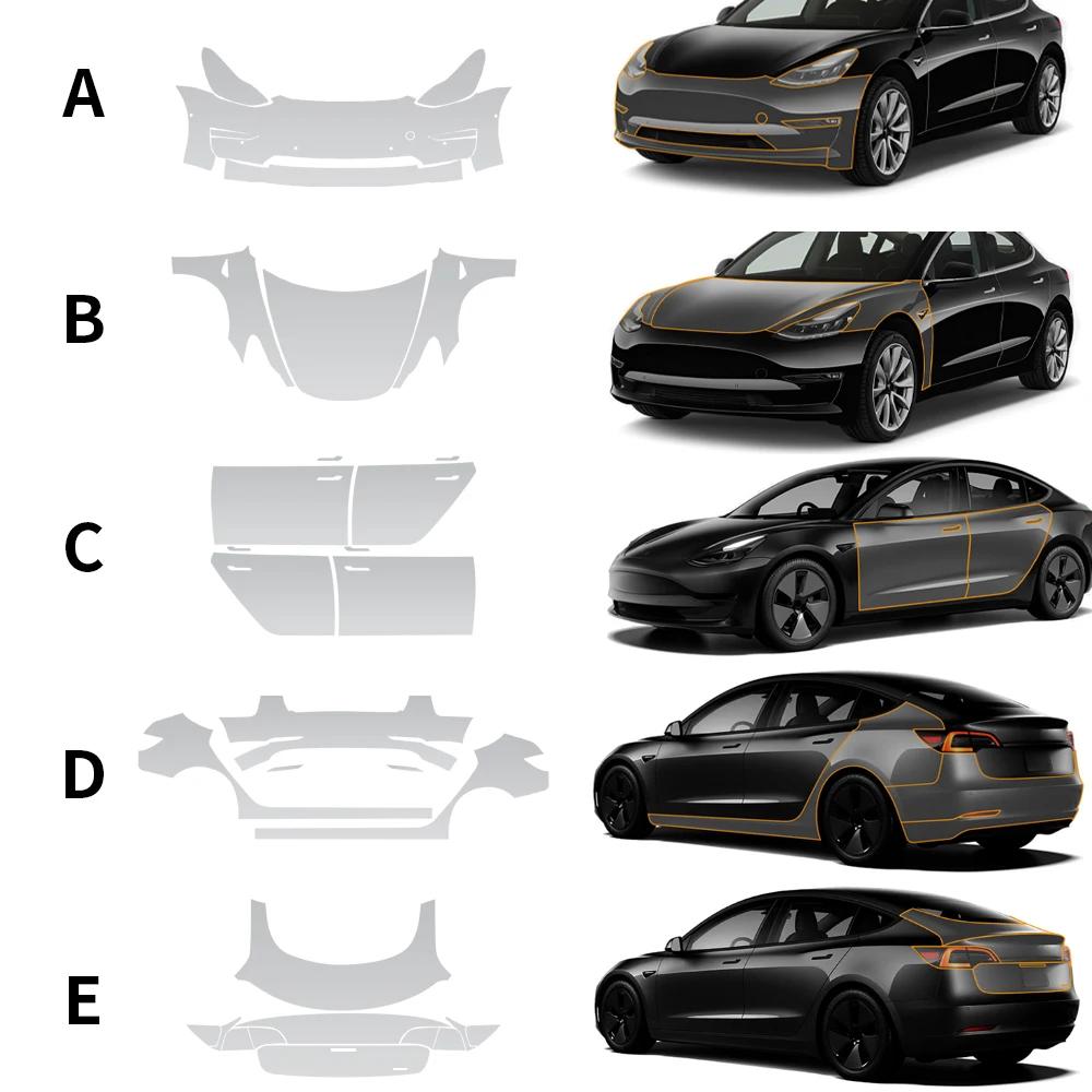 8.5MIL TPU Glossy Matte Car Paint Protection Film For Tesla Model 3 Model3 2017-2020 2025 2025 2025 Clear Bra PPF Accessories