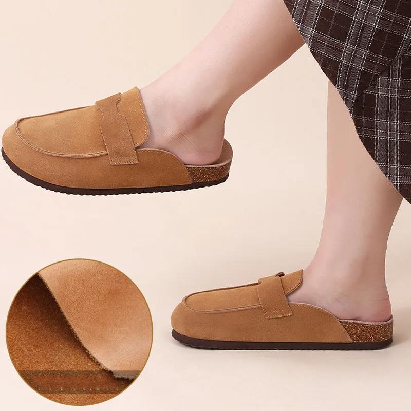 Fashion Kidmi Women Men Suede Clogs Slippers Fashion Brand Women Clogs Slippers Outdoor Antiskid Beach Slippers Classic Men Clogs Shoes