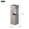 Azumaya-kk Umbrella Stand, Black, Steel, Removable Water Tray, Approx. W15.5 X D15.5 X H49cm, Slim, Square, for Entryways, LFS-186BK